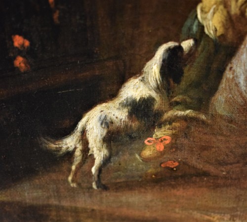 Antiquités - Intérieur avec scène de toilette - Atelier de David Teniers II (1610-1690)